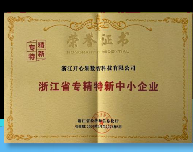 浙江省专精特新中小企业